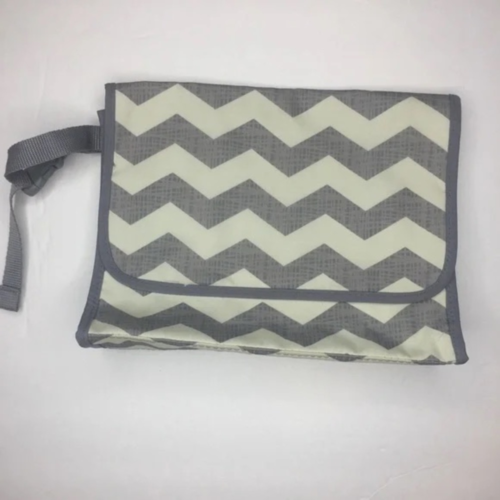 Chevron Gray Baby Bag